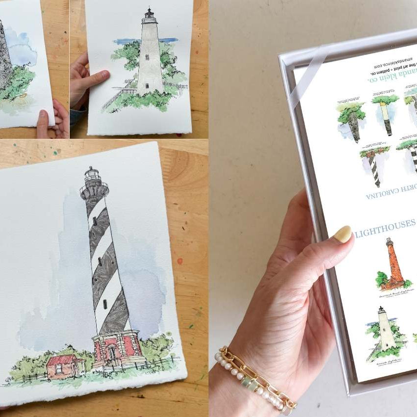 The Art Behind Our New Handcrafted Watercolor Notecards
