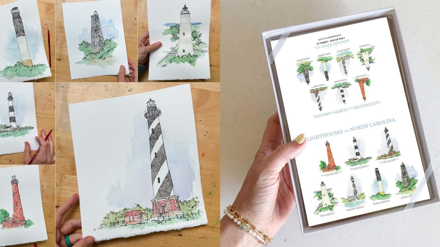 The Art Behind Our New Handcrafted Watercolor Notecards