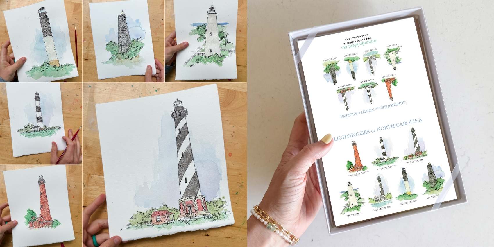 The Art Behind Our New Handcrafted Watercolor Notecards