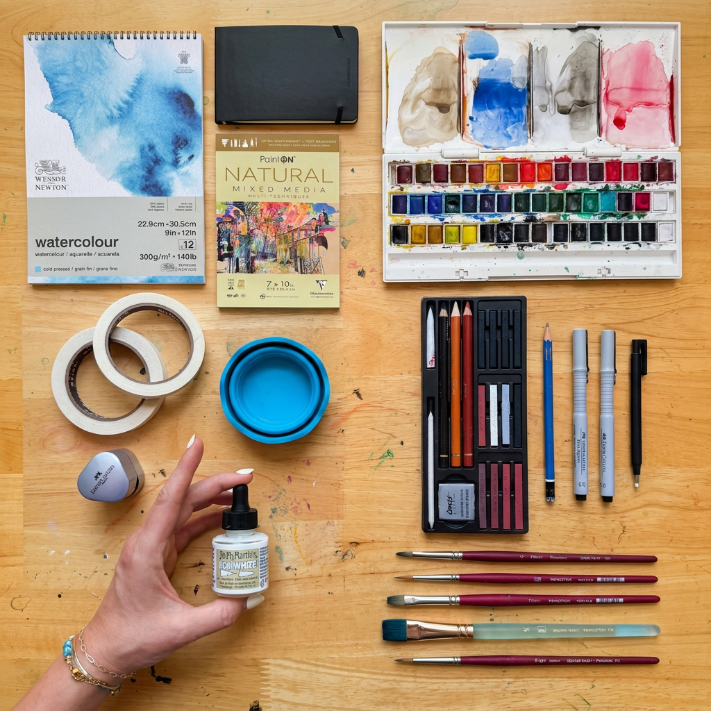 The Art Supplies I’m Packing for a 30 Day Artist Residency in Italy
