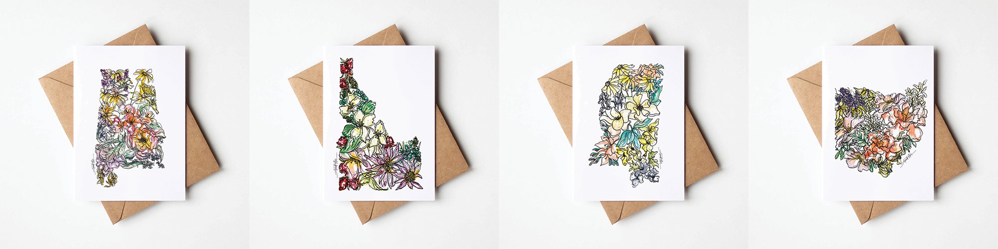 USA 50 States Notecard Box Sets – Amanda Klein