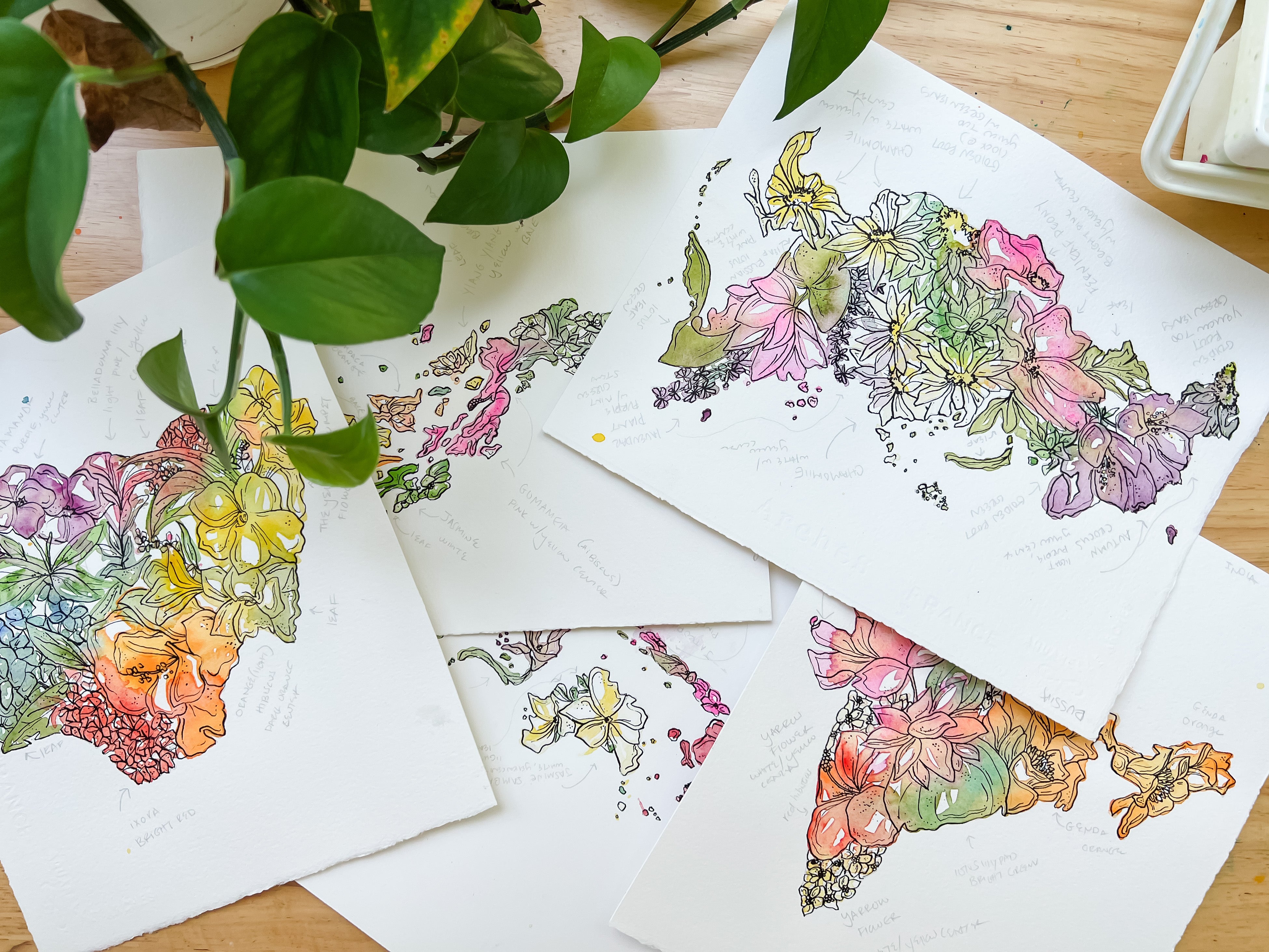 Countries of the World Wall Art Prints