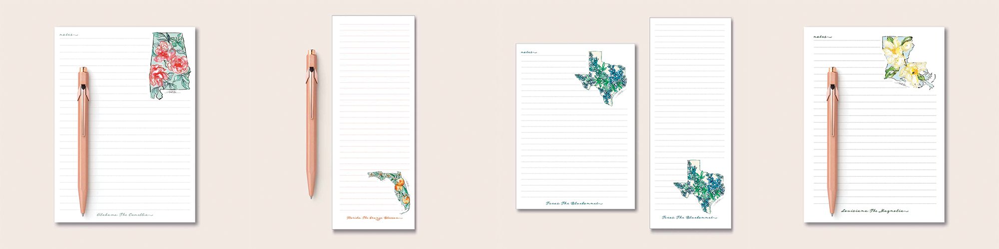 USA 50 State Notepads