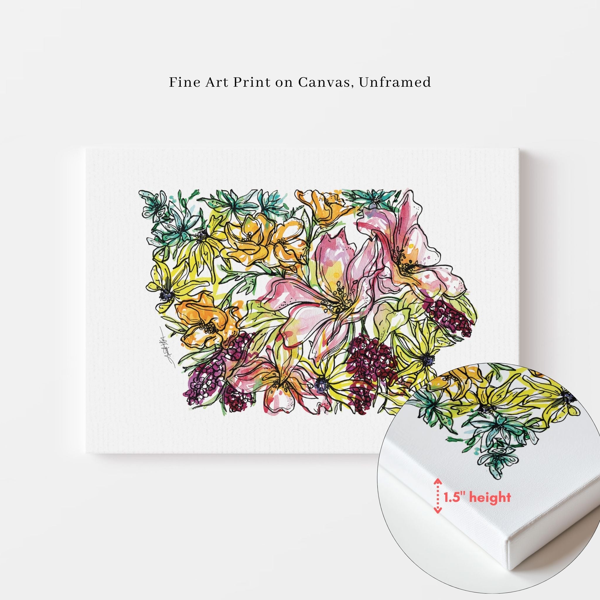 Iowa Wildflower Wall Art | Watercolor State Print – Amanda Klein