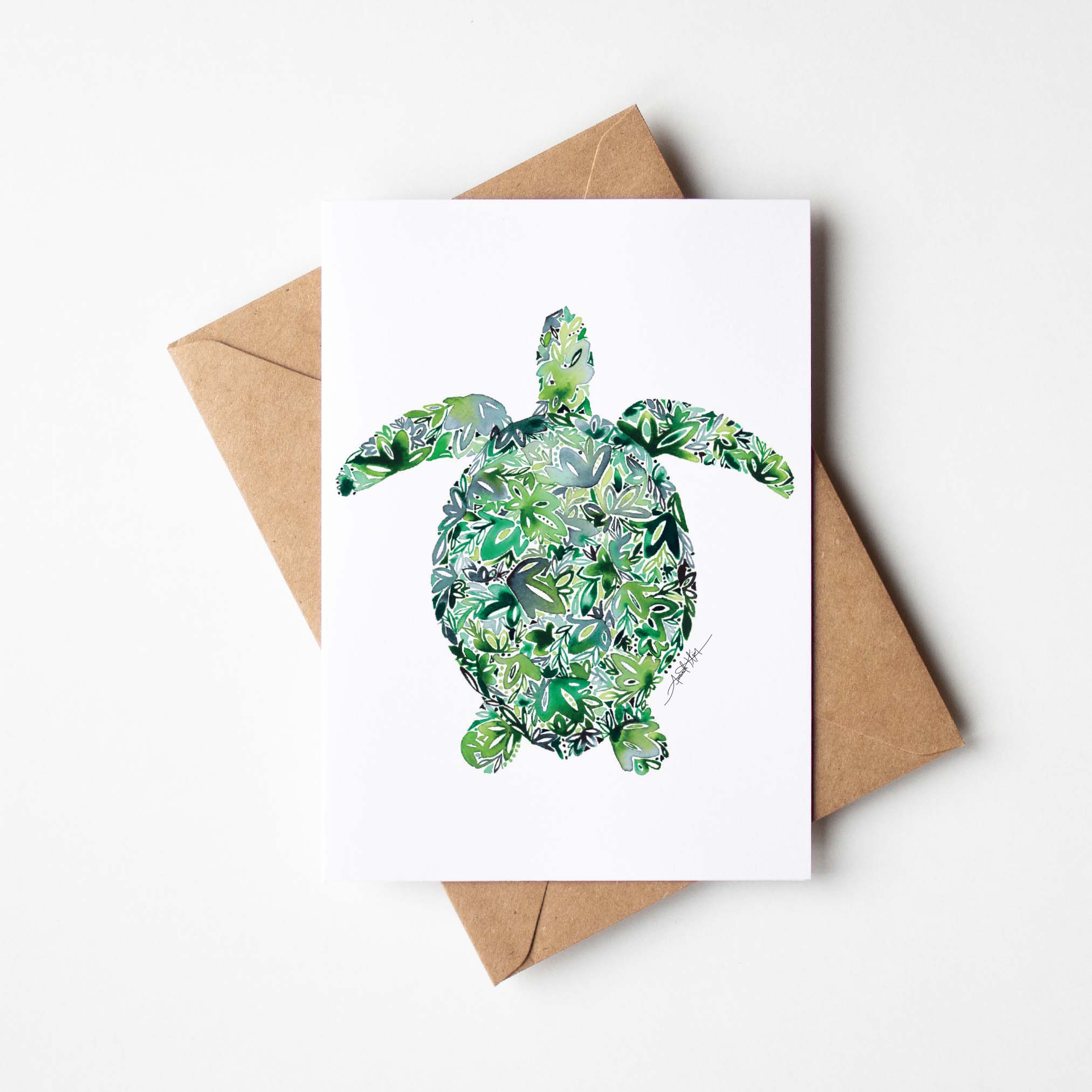 Sea Turtle Note Card Set – Amanda Klein