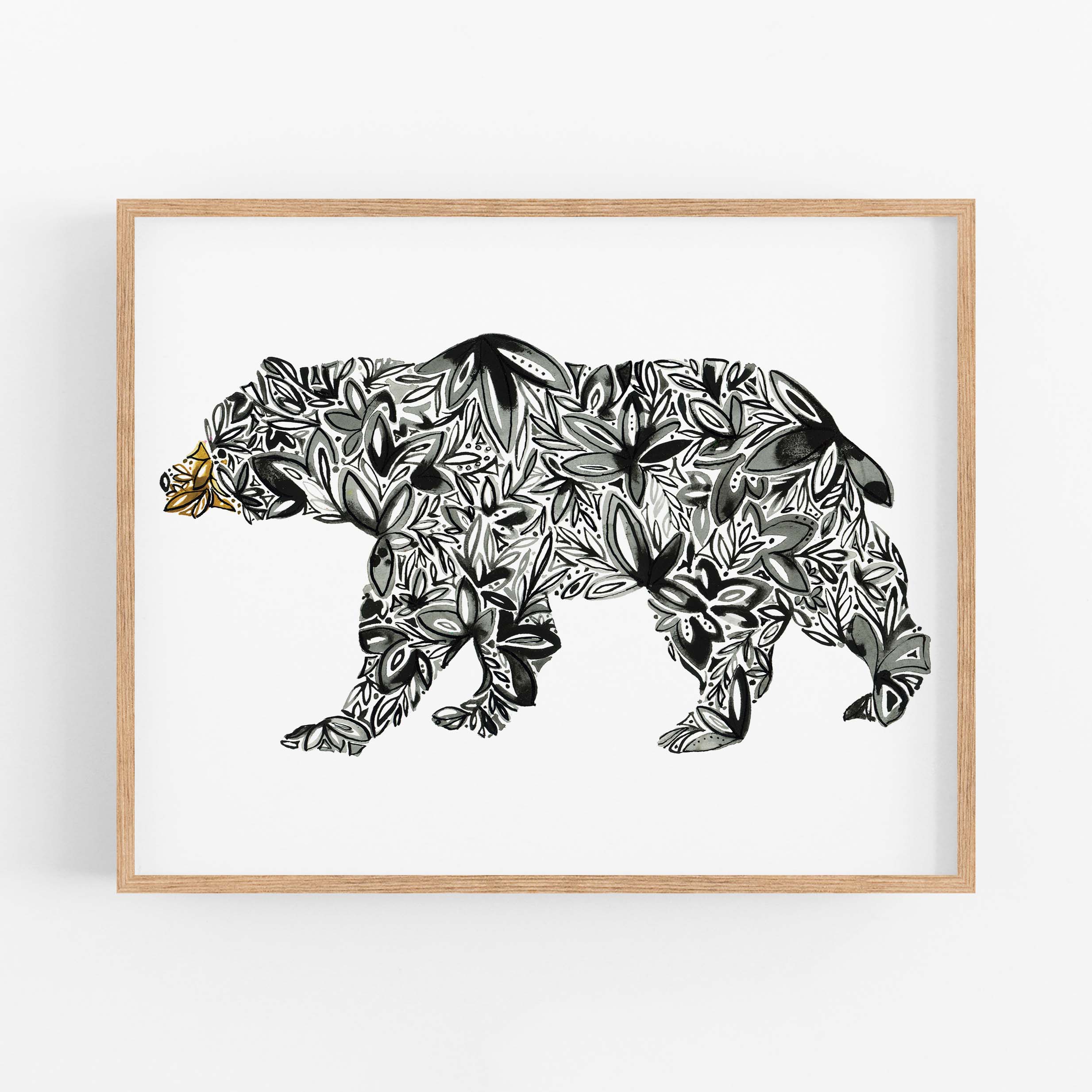 Black Bear Fine Art Print – Amanda Klein